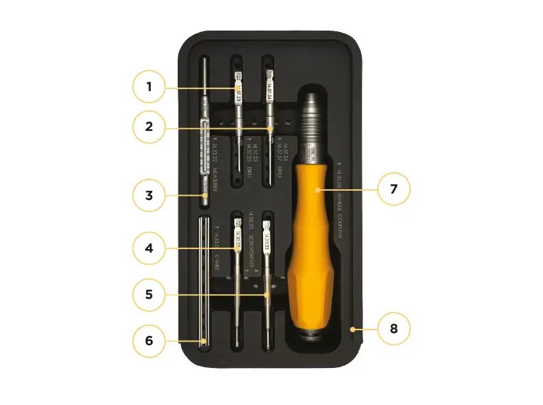 Ancillaire vis PPDA Ø2.6 et Ø3.0 - kit d'instruments Ortho Cape